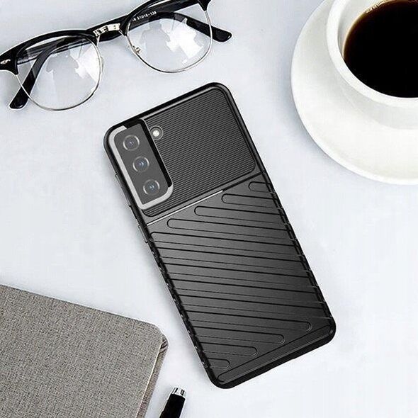 Θήκη Thunder ελαστική θωρακισμένη θήκη Samsung Galaxy S22+ (S22 Plus) μαύρη