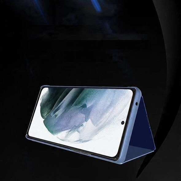 Θήκη Clear View Case με καπάκι Samsung Galaxy S22+ (S22 Plus) μαύρο