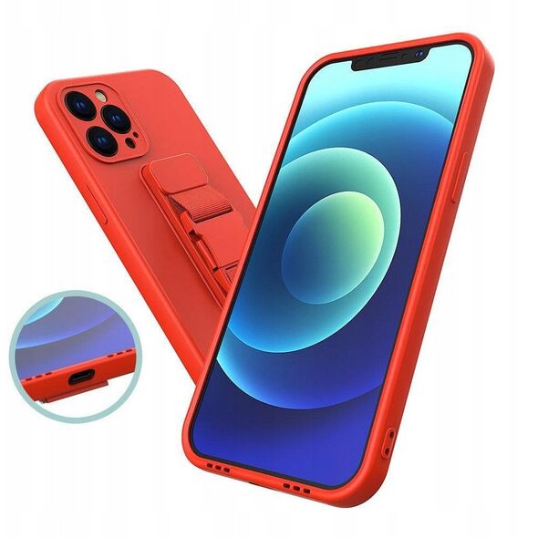 Θήκη Rope Case σιλικόνης με λουράκι τσάντα λουράκι για Xiaomi Poco M4 Pro 5G μαύρο