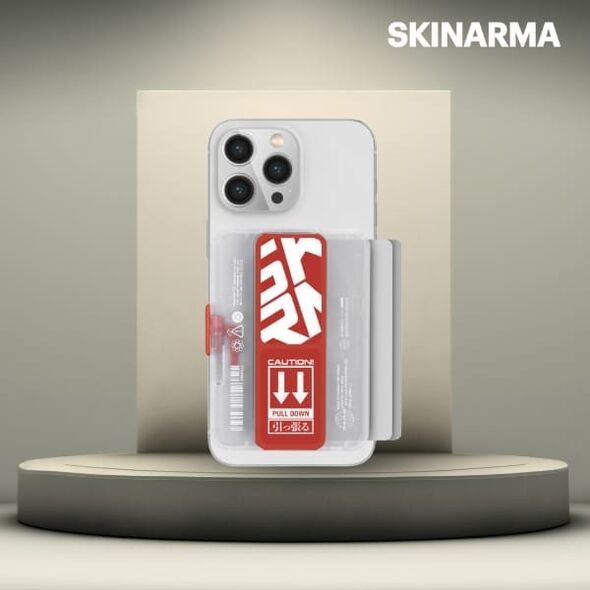 Portfel Skinarma Mirage Phaze Wallet      Magnetic Grip Stand czerwony