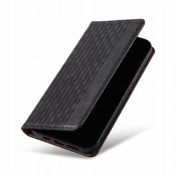 Θήκη Magnet Strap etui για iPhone 13 Pro Max πορτοφόλι + mini λουράκι μαύρο