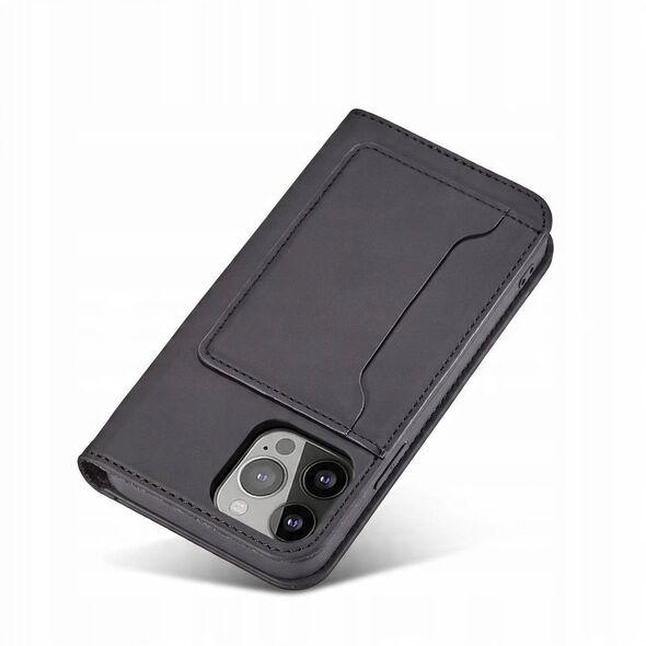 Θήκη κάρτας μαγνήτη etui iPhone 14 Plus θήκη με καπάκι πορτοφόλι βάση μαύρο