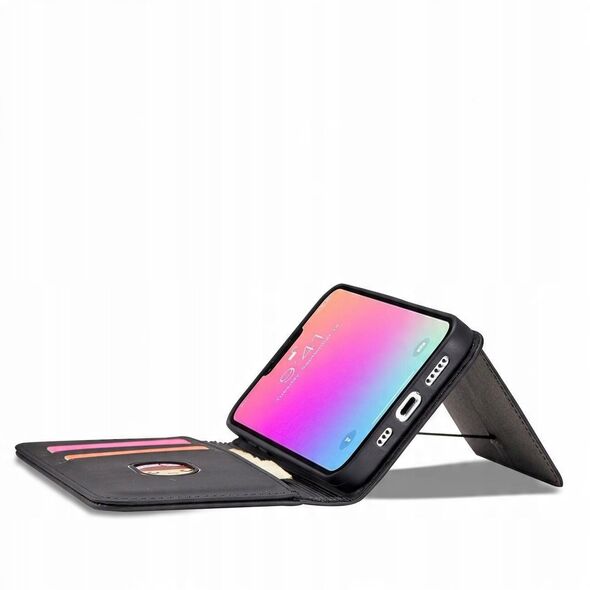 Θήκη κάρτας μαγνήτη etui iPhone 14 Plus θήκη με καπάκι πορτοφόλι βάση μαύρο