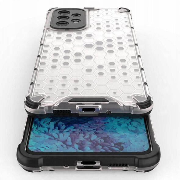 Θήκη Honeycomb etui pancerny pokrowiec με ζελατινώδες πλαίσιο για Samsung Galaxy A73 μαύρο