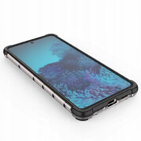 Θήκη Honeycomb etui pancerny pokrowiec με ζελατινώδες πλαίσιο για Samsung Galaxy A73 μαύρο