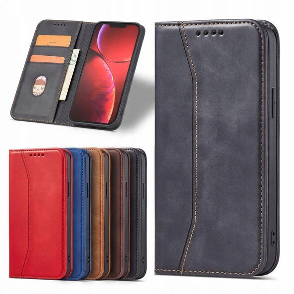 Θήκη Magnet Fancy Case για iPhone 14 Pro Max με καπάκι, πορτοφόλι, βάση, μαύρο