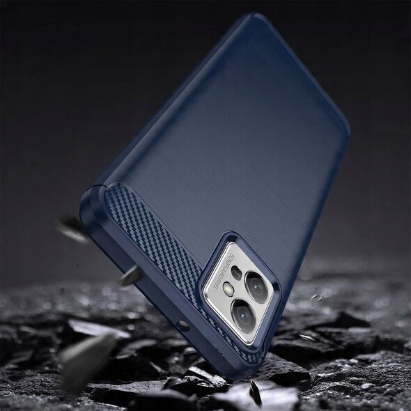 Θήκη Carbon etui Xiaomi Poco F4 5G εύκαμπτη σιλικονούχα ανθρακονημάτινη θήκη μαύρη