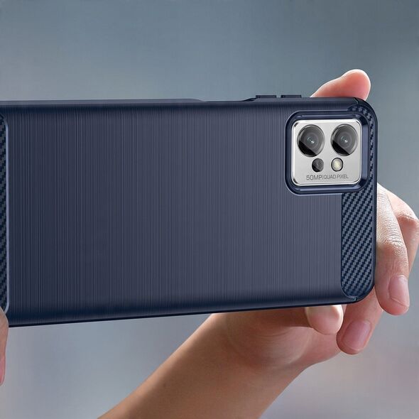 Θήκη Carbon etui Xiaomi Poco F4 5G εύκαμπτη σιλικονούχα ανθρακονημάτινη θήκη μαύρη