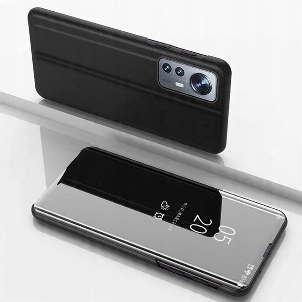 Θήκη Clear View Case Xiaomi 12 Lite με καπάκι μαύρο