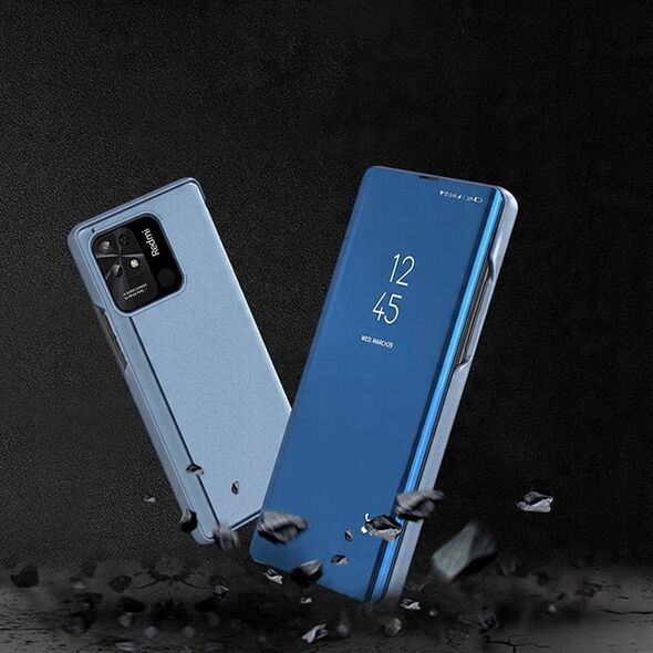 Θήκη Clear View για Xiaomi Redmi 10C με καπάκι μαύρο