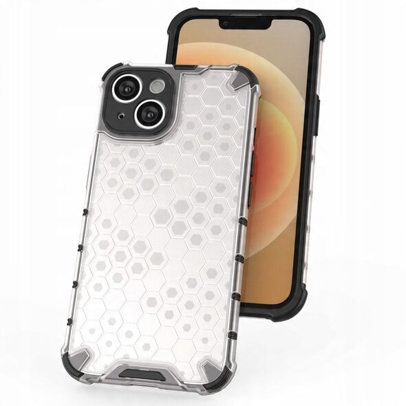 Θήκη Honeycomb iPhone 14 Plus θωρακισμένη υβριδική μαύρη θήκη