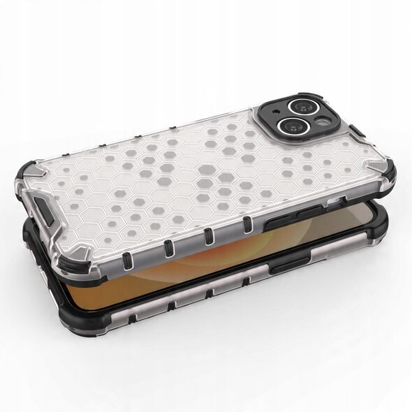 Θήκη Honeycomb iPhone 14 Plus θωρακισμένη υβριδική μαύρη θήκη