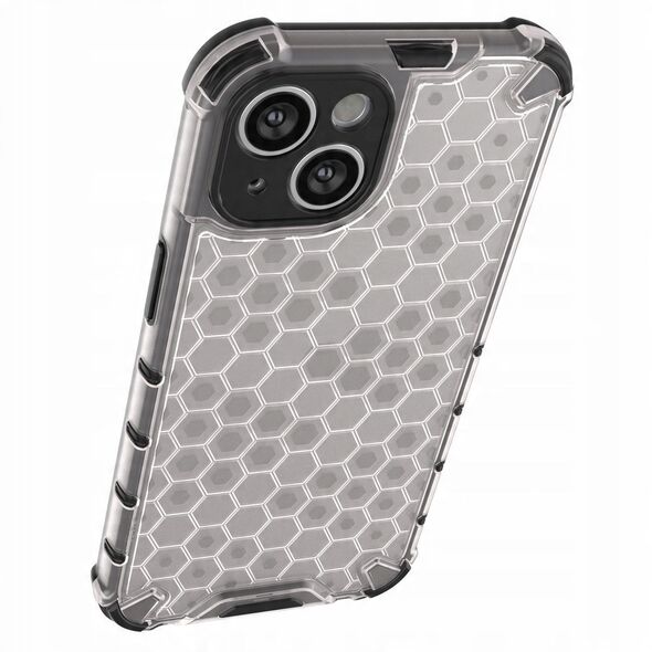Θήκη Honeycomb iPhone 14 Plus θωρακισμένη υβριδική μαύρη θήκη
