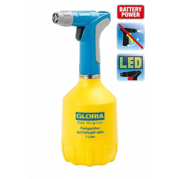 GLORIA AutoPump Mini, Blue, Yellow, 1 L, Plastic, 1 pc(s), 1.1 L