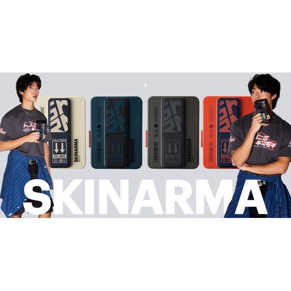 Portfel Skinarma Mirage Spunk Wallet      Magnetic Grip Stand zielony