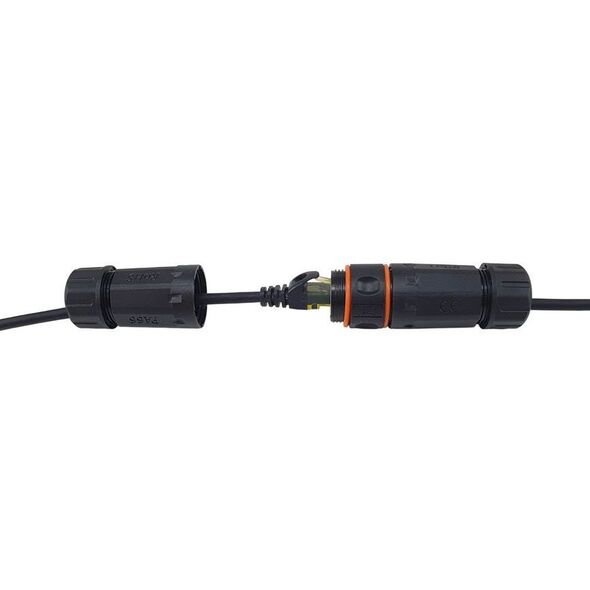 Καλώδιο Patch Equip Cat6A Εξωτερικού Χώρου S/FTP 2xRJ45 1.50m μαύρο LSZH Polybeutel