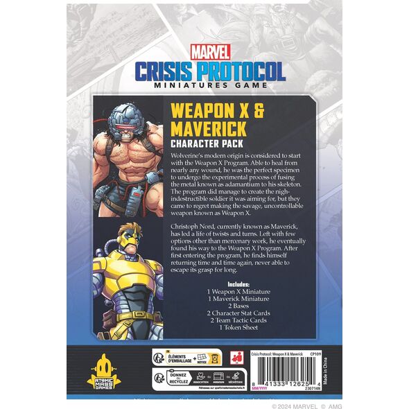 Atomic Mass Games Marvel: Crisis Protocol - Weapon X & Maverick