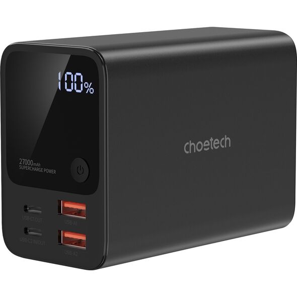 Powerbank Choetech Powerbank B635BK 2xUSB-A / 2xUSB-C 27000mAh - czarny