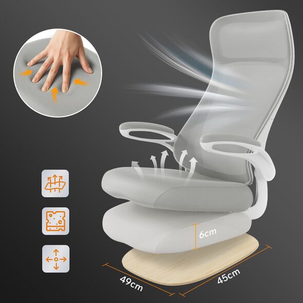SENSE7 Fotel biurowy REVO szary