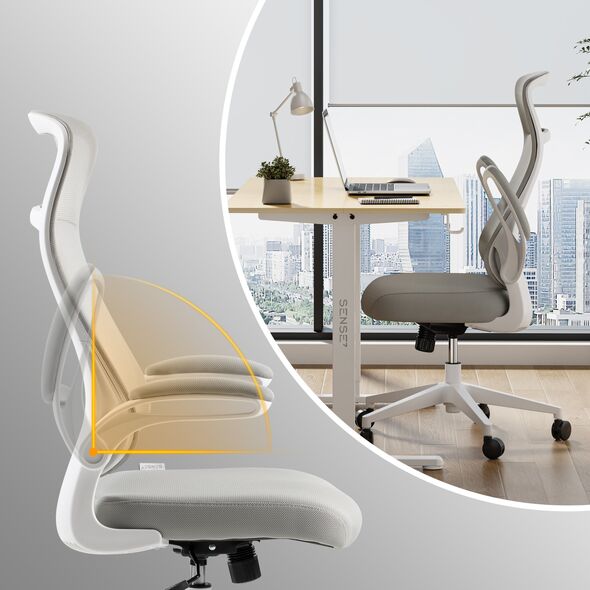 SENSE7 Fotel biurowy REVO szary