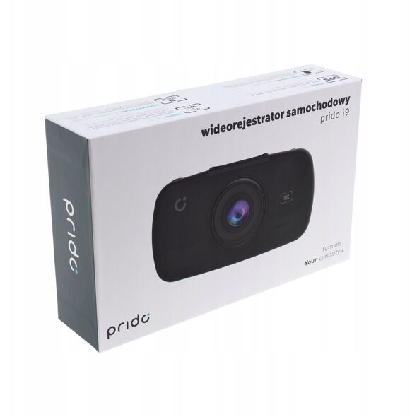 Wideorejestrator samochodowy Prido i9 4K Wi-Fi GPS