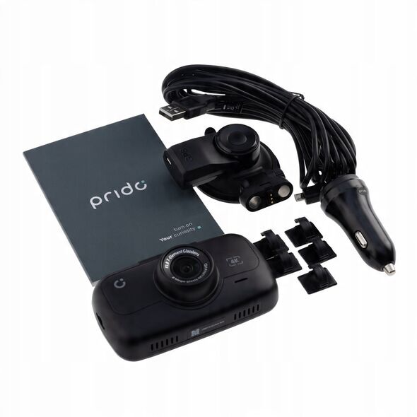 Wideorejestrator samochodowy Prido i9 4K Wi-Fi GPS