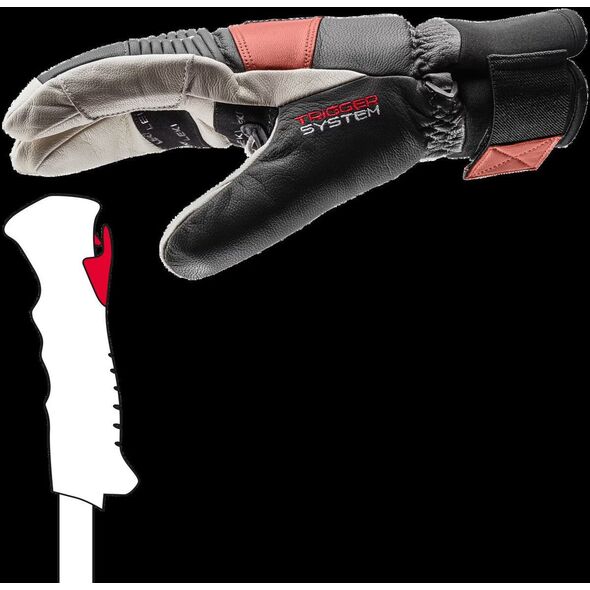 Leki LEKI ΓΑΝΤΙΑ Patrol 3D Lobster μπορντό 9.0