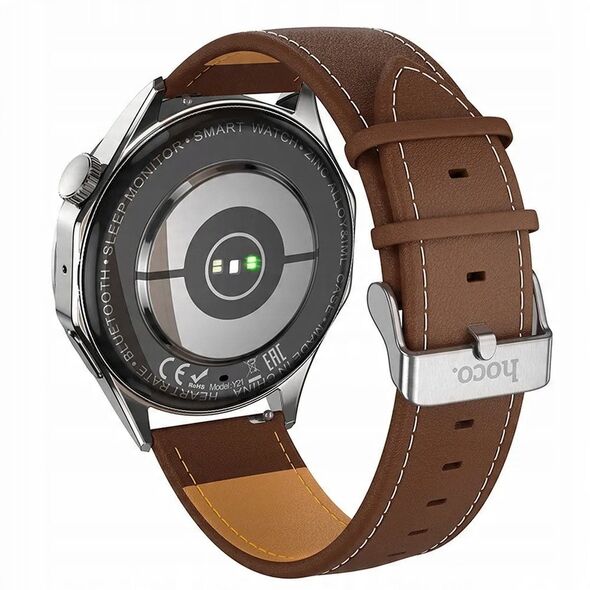 Έξυπνο ρολόι Hoco HOCO smartwatch με λειτουργία κλήσης AMOLED Y21 ασημί