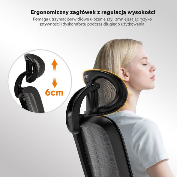 SENSE7 Fotel biurowy NEYO czarny