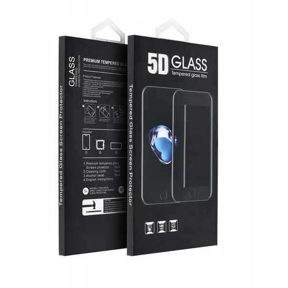 5D Full Glue Tempered Glass - για iPhone 15 / 16 (MATTE) μαύρο