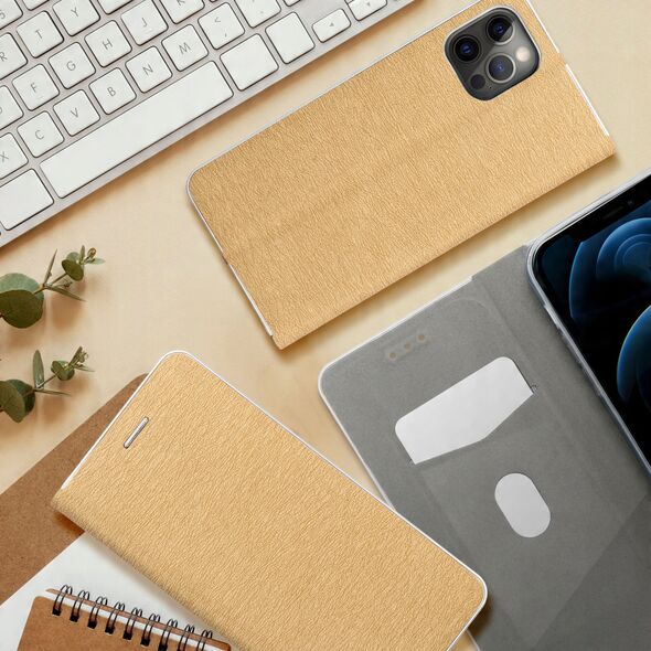 Θήκη LUNA Book Gold για XIAOMI Redmi Note 13 PRO Plus 5G χρυσό