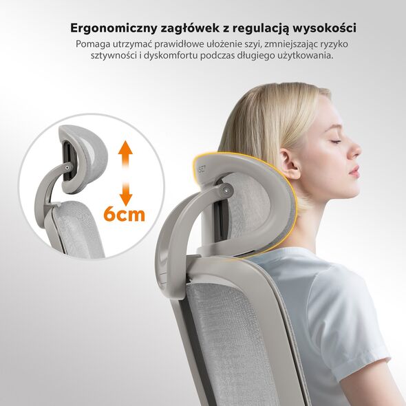 SENSE7 Fotel biurowy NEYO szary