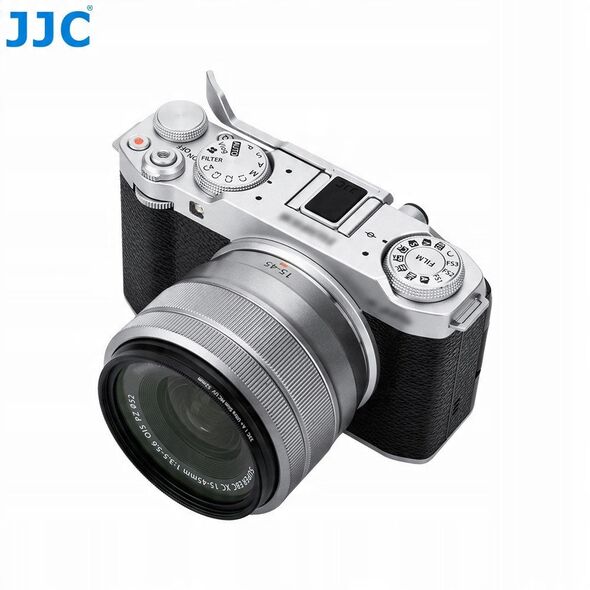 Grip Holder Stabilizator Uchwyt Na Kciuk Palec Do Fuji Fujifilm X-m5 / Xm5 / Ta-xm5 Srebrny