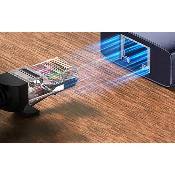 HUB USB Baseus Hub 4w1 Baseus UltraJoy USB-C σε 3x USB 3.0 + RJ45 (γκρι)