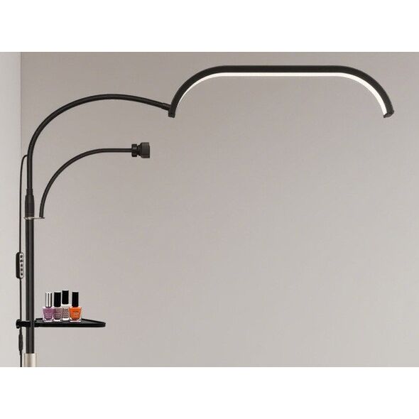 Lampa Led Kosmetyczna Bezcieniowa Moon Stojąca + Kółka 45w Marinelli Gx520r / Czarny