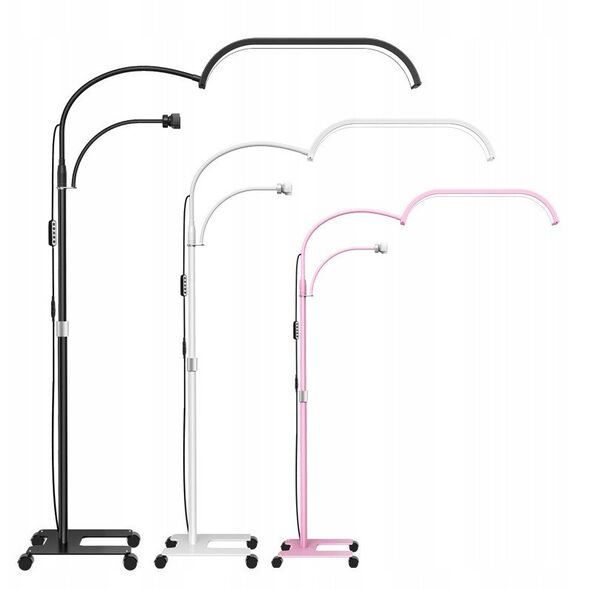 Lampa Led Kosmetyczna Bezcieniowa Moon Stojąca + Kółka 45w Marinelli Gx520r / Czarny