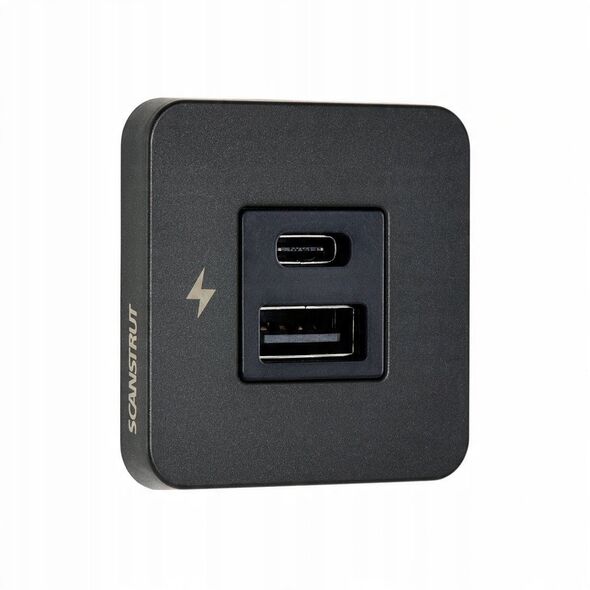Gniazdo ładowania USB-A /C 36W 12/24V Scanstrut SC-TILE-10