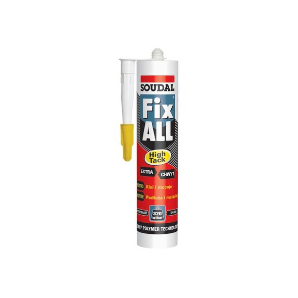 Soudal Klej-uszczelniacz hybrydowy Fix All High Tack 290ml biały