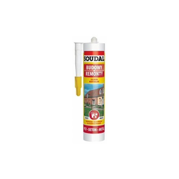 Soudal Silikon budowlany o utwardzaniu neutralnym 310ml bezbarwny