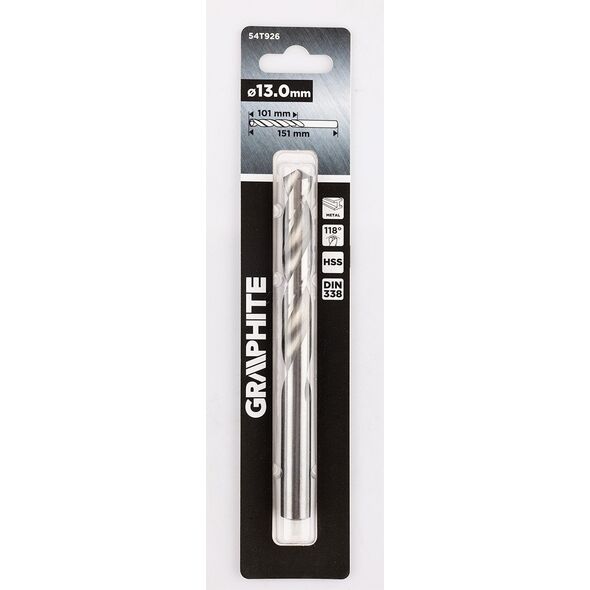 Wiertło do metalu HSS, DIN 338, 13 mm