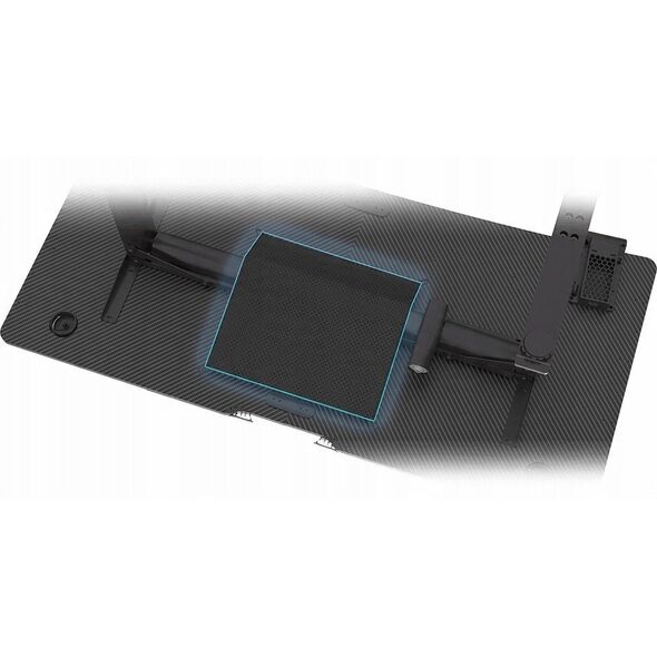 ULTRADESK Biurko dla gracza LEVEL V2, 140x68cm, 72-117cm, elektycznie regulowany, bez podk�adki