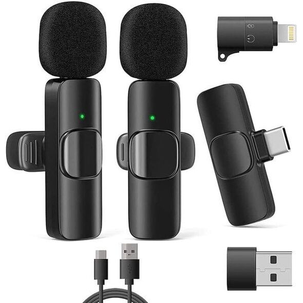 RealPower HS-1,Ασύρματο Μικρόφωνο,2 Μικρόφωνα,1 Δέκτης