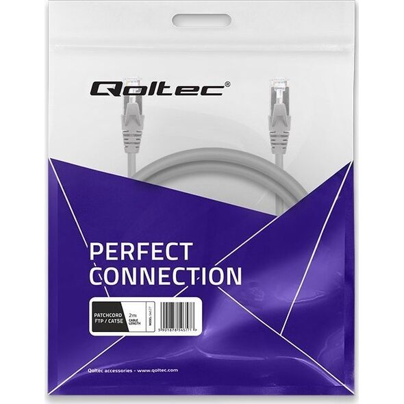 Qoltec Kabel Patchcord Qoltec FTP | CAT5e | 2 x RJ-45 | 2m