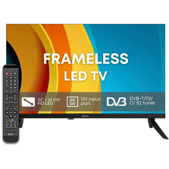 eSTAR LED TV 24"/56cm LEDTV24R2T2 Black