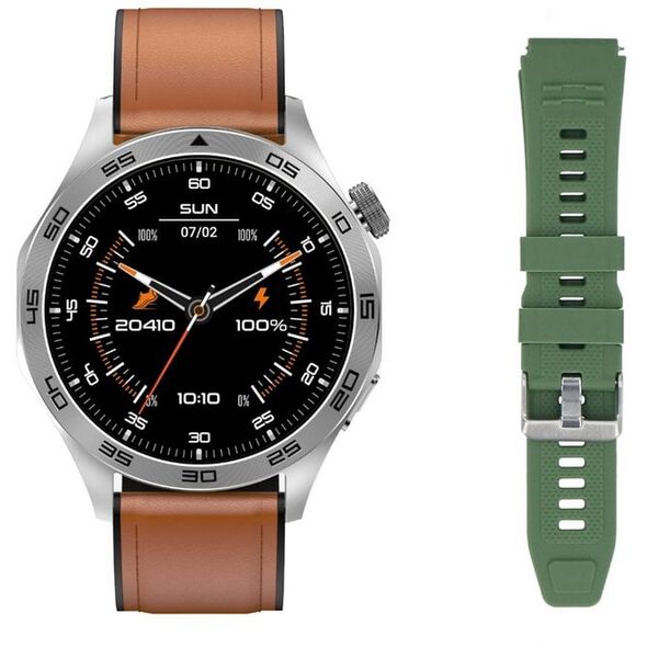 Smartwatch GlacierX Noir + Pasek GX-N244 standard