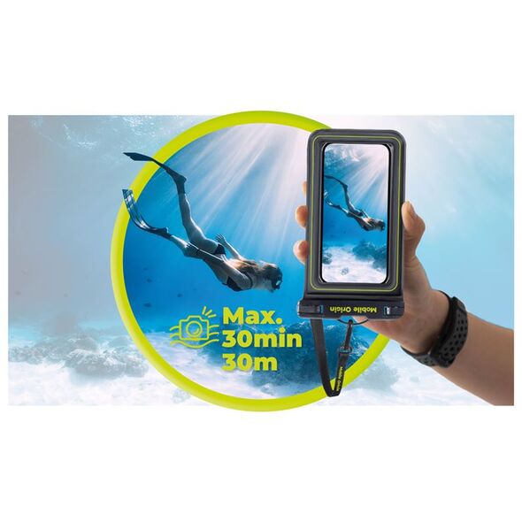 Αδιάβροχη πλωτή θήκη Mobile Origin 6,5", μαύρο/πράσινο