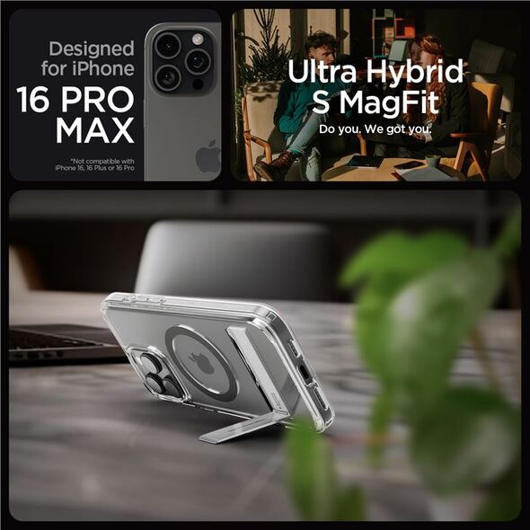 Spigen Spigen Ultra Hybrid S MagSafe, γραφίτης - iPhone 16 Pro Max
