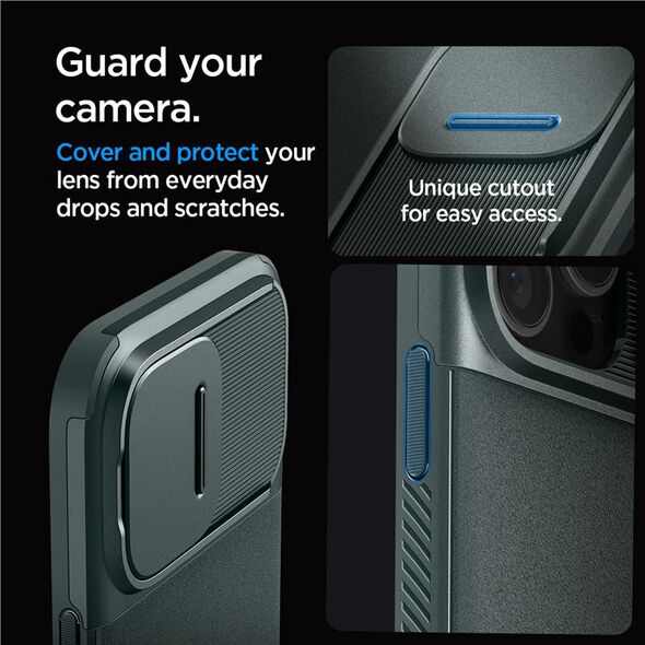 Spigen Spigen Optik Armor Mag MagSafe - Θήκη για iPhone 16 Pro Max (Abyss Green)