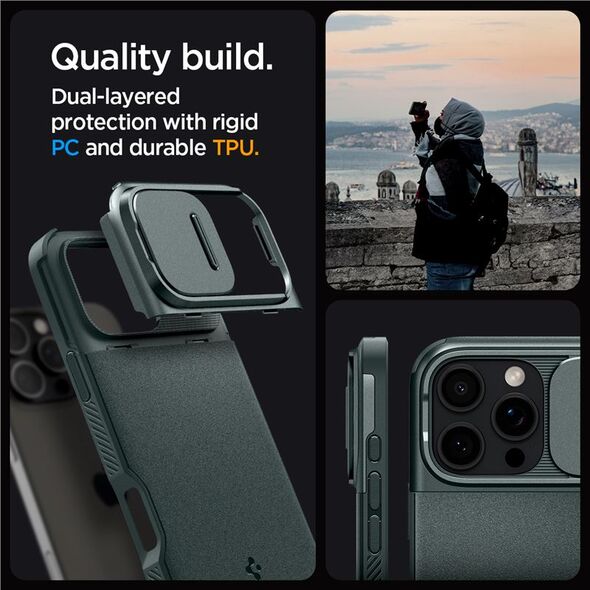 Spigen Spigen Optik Armor Mag MagSafe - Θήκη για iPhone 16 Pro Max (Abyss Green)