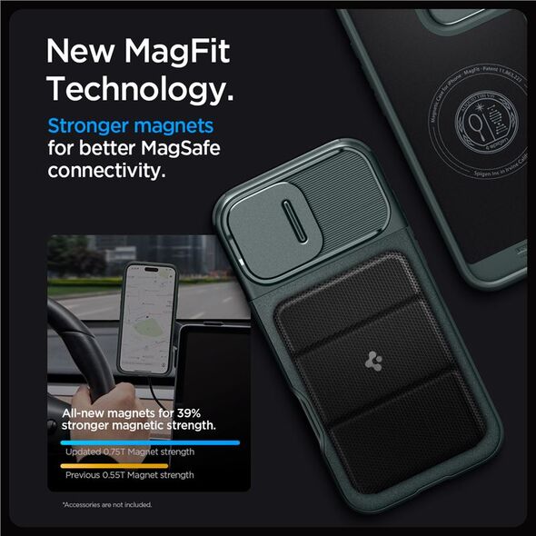 Spigen Spigen Optik Armor Mag MagSafe - Θήκη για iPhone 16 Pro Max (Abyss Green)